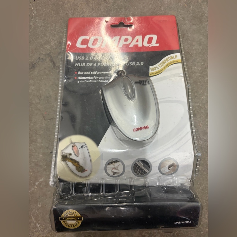 Vintage compaq mouse‎ Compaq USB 2.0 4-Port Hub
